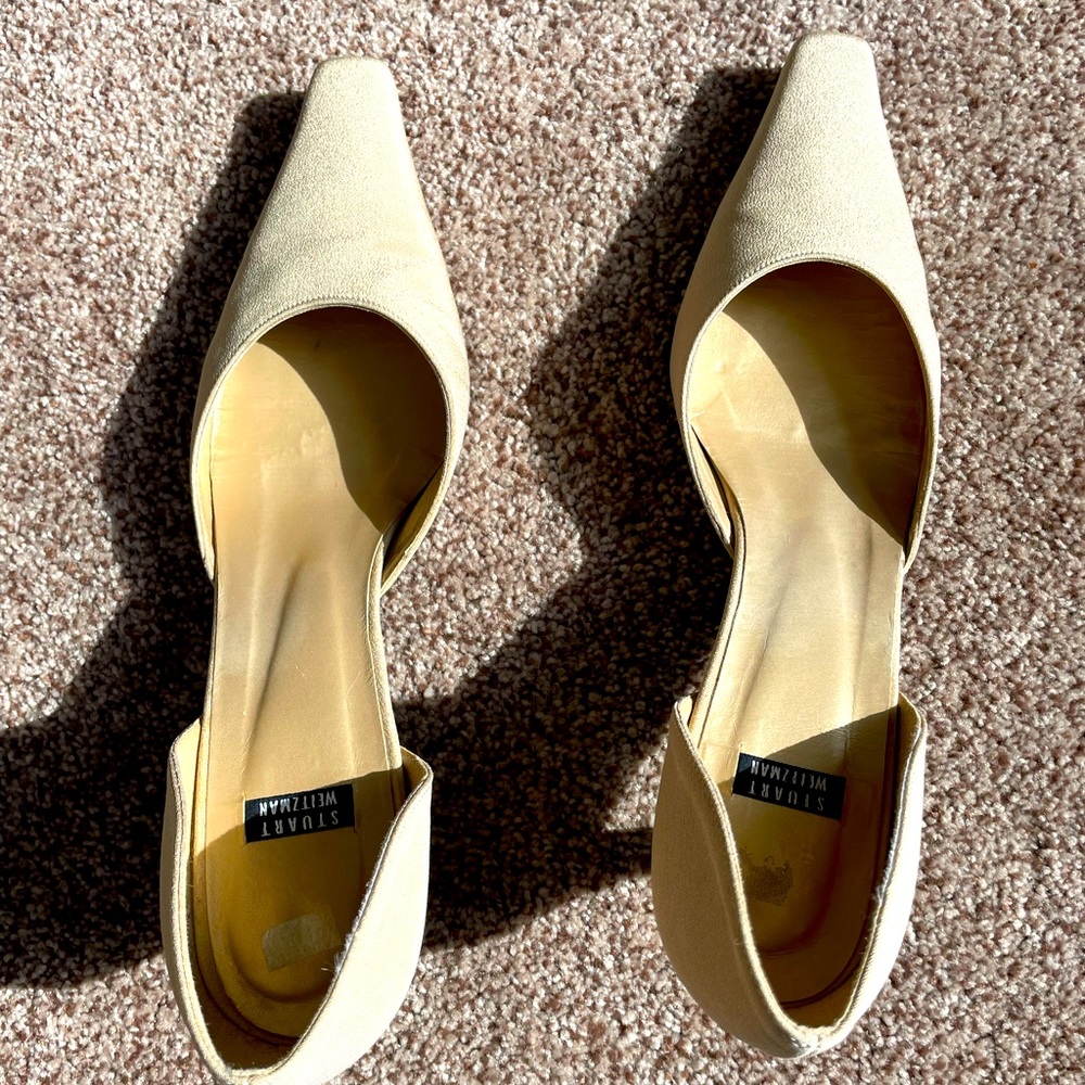 Stuart Weitzman cream pumps 8.5
